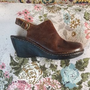 Born leather clogs